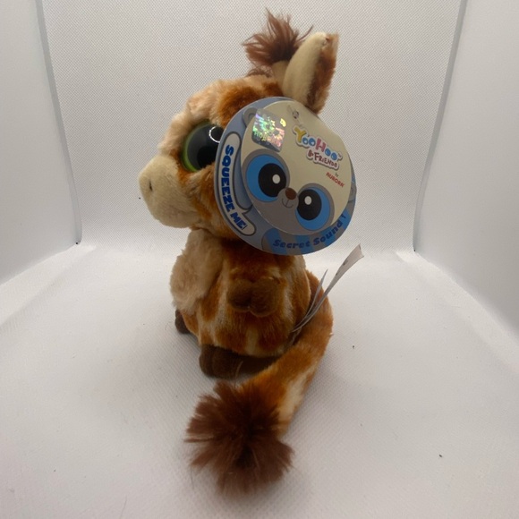 Adorable Brown Stuffed Giraffe Toy - Picture 2 of 4